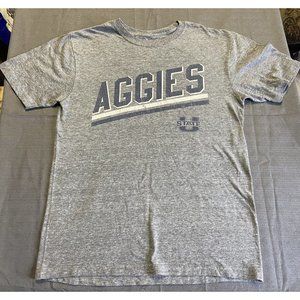 Aggies U State Gray Graphic Crew Neck Tee Medium